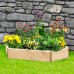 Hexagonal Elongated Wooden Raised Bed
